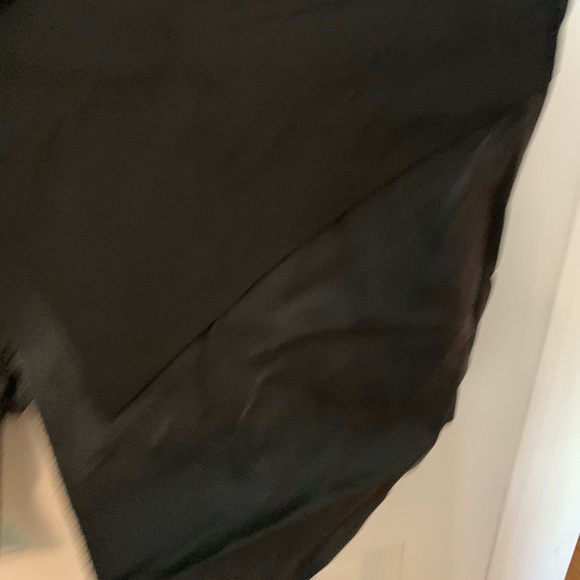 ASOS Longline Raw Cut Leather/Canvas Vest - Picture 3 of 3